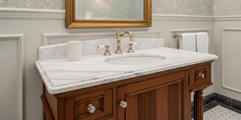 Illustration of an under-mount basin