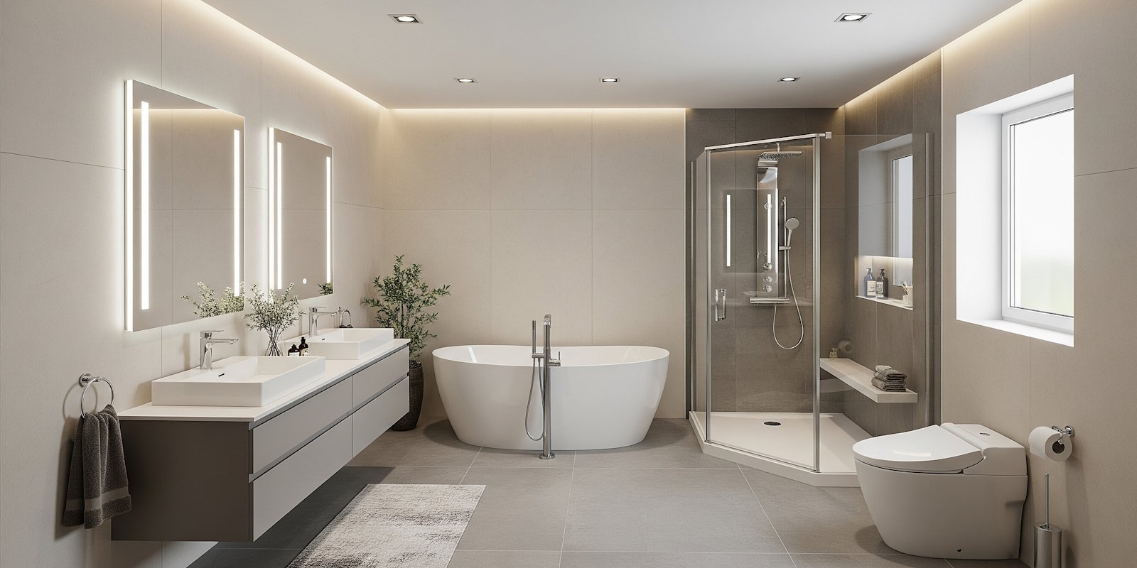 Example bathroom layout